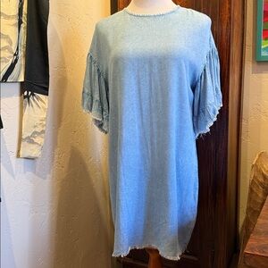 Style Envy Sky Blue Denim Dress